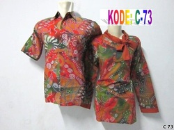 Gaun Batik  Sarimbit Untuk Seragam batik  pekalongan modern